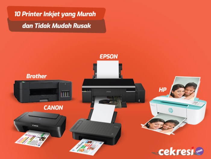 Printer murah berkualitas untuk kebutuhan rumah