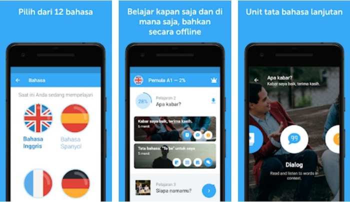 Aplikasi belajar bahasa asing paling efektif 2024