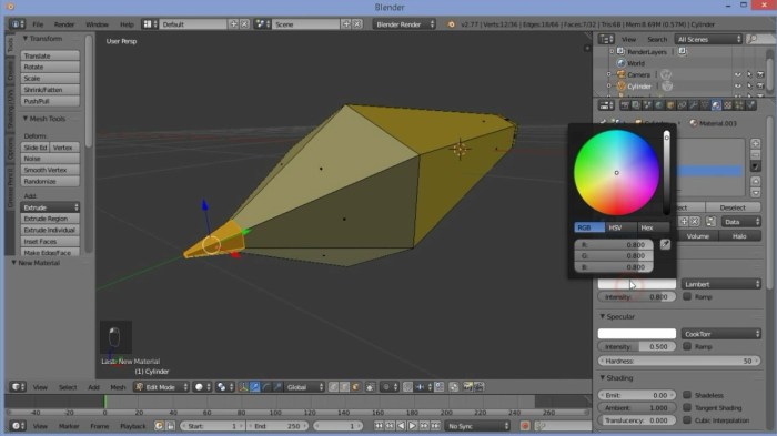 Tutorial membuat animasi 3D di blender